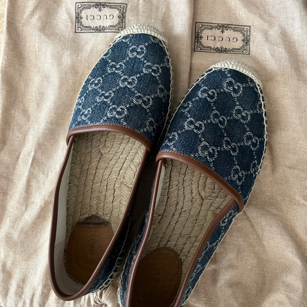 Denim Gucci Espadrilles